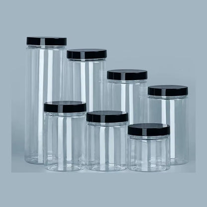 Clear Canister with Lid – BPA - Free Storage Container – Storage Canister by Kitchen Storage Pro