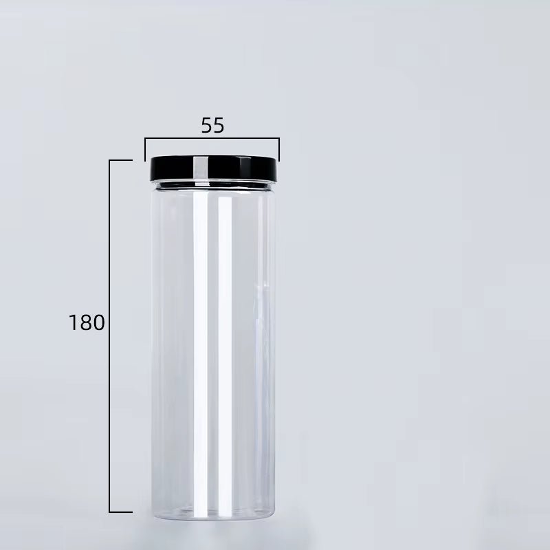 Clear Canister with Lid – BPA - Free Storage Container – Storage Canister by Kitchen Storage Pro
