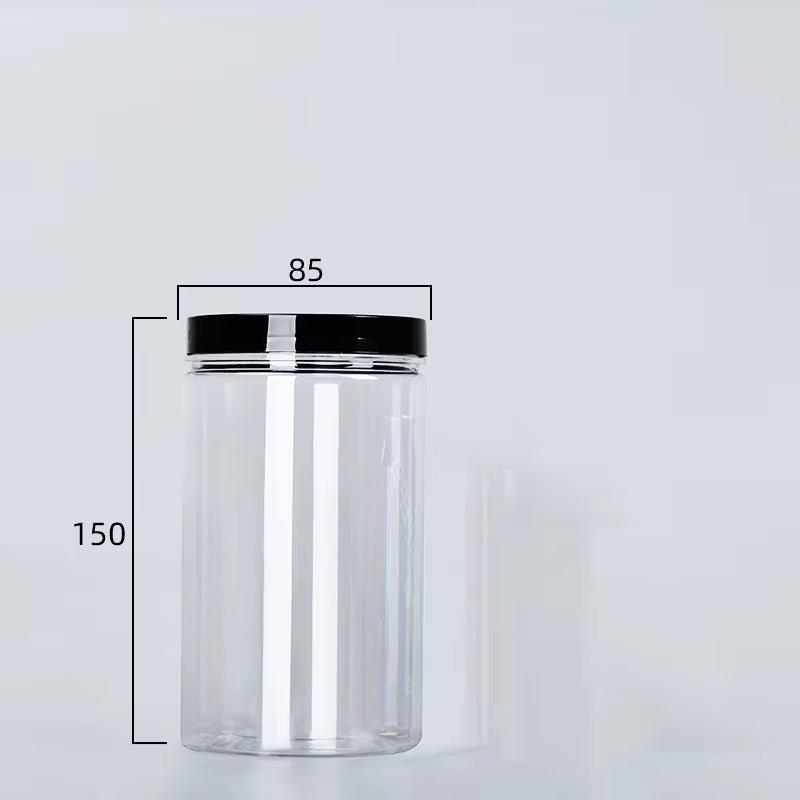 Clear Canister with Lid – BPA - Free Storage Container – Storage Canister by Kitchen Storage Pro