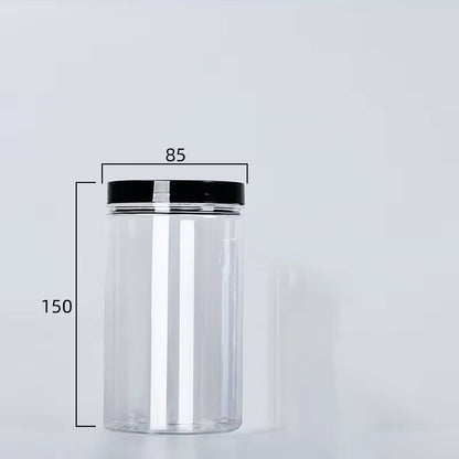 Clear Canister with Lid – BPA - Free Storage Container – Storage Canister by Kitchen Storage Pro